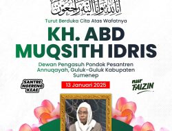 KH. Abd. Muqsith Idris Guluk-Guluk Wafat, Nur Faizin : Innalillahi, Indonesia dan NU Berduka Lagi