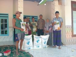 Dukung Ketahanan Pangan Nasional, Polsek Gapura Salurkan Bibit Jagung Hibrida TB10 untuk Kelompok Tani