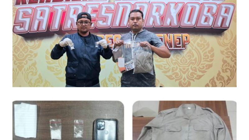 Sabu 4,28 Gram Diamankan, Satresnarkoba Polresta Sumenep Ringkus Pria 55 Tahun